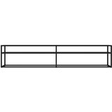 TV ormarić crni 200 x 40 x 40,5 cm od kaljenog stakla | shoptok.hr