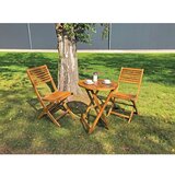 Garden Pleasure Vrtna jedilna garnitura iz masivne akacije v naravni barvi za 2 osebi Ibarra – | Shoptok.si