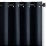 Restilo curtain CARLI color indigo plain style classic silver eyelets type of material - textiles oxford 140x270 Cijene