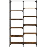  Regal za knjige boja hrasta 100 x 32 x 170 cm od drva i željeza | Eponuda.ba