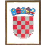 FOTEX Grb Republike Hrvatske drveni okvir, 30x40 cm | shoptok.hr