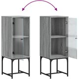  Bočni ormarić sa staklenim vratima boja hrasta 35 x 37 x 100 cm | shoptok.hr