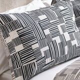 Catherine Lansfield Crna/siva posteljina za bračni krevet 200x200 cm Blocks – | shoptok.hr
