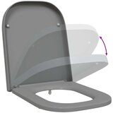  Brza oslobađajuća WC daska s mekim zatvaranjem Duroplast Siva | shoptok.hr