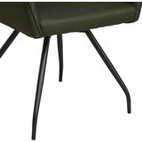 MID.YOU NASLANJAČ, les, kovina, tekstil zelena, črna | Shoptok.si