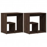  Bočni stolići 2 kom boja hrasta 50x30x50 cm konstruirano drvo | shoptok.hr