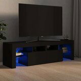vidaXL TV ormarić s LED svjetlima crni 140x36,5x40 cm Cijene