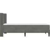  Okvir kreveta s madracem Tamno siva 90 x 190 cm Baršun | shoptok.hr
