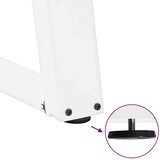  Noge za jedilno mizo v obliki črke U, 2 kosa, bele barve, 70 x (72-73) cm, jeklo | Shoptok.si