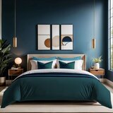  tonne mavie - noche petrol green ranforce single quilt cover (fr) | Eponuda.com