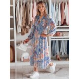 DStreet Sukienka one size midi w kwiatki LILOVIE jasnoniebieska | shoptok.hr