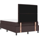  Krevet s uzglavljem s madracem i klupom tamnosmeđi 120x200 cm tkanina | shoptok.hr