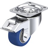 Blickle Vrtljivo kolo iz jeklene pločevine LK-ALBS-FI, kolo s Ø 80 mm, nosilnost 230 kg, mere ploščice 100 x 85 mm | Shoptok.si