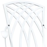  3-dijelni vrtni bistro set bijeli lijevani aluminij | shoptok.hr