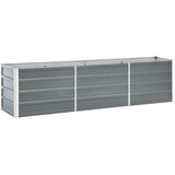  Visoka greda pocinkano jeklo 240x40x45 cm siva | Shoptok.si