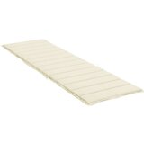 vidaXL jastuk za ležaljku krem 200 x 60 x 3 cm od tkanine | shoptok.hr