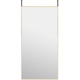  Ogledalo za vrata zlatno 50 x 100 cm od stakla i aluminija | Eponuda.com