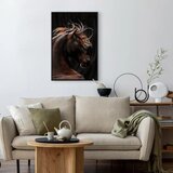  Slika - Fiery Wind (1 Part) Vertical 80x120 U crnom drvenom okviru | shoptok.hr