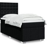 Maison Chic Box spring postelja - Vzmetna postelja z vzmetnico črna 100x200 cm blago SL23766, (21880090) | Shoptok.si