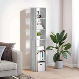 vidaXL Knjižne omare 2 kosa zložljiva siva sonoma 30x30x80 cm inž. les | Shoptok.si
