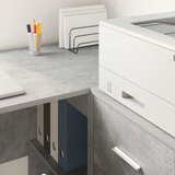  Stol s policom Betonski sivi 102 x 50 x 75 cm Konstruirano drvo | Eponuda.com
