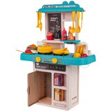  Dječja kuhinja za igru Kitchenette sasvjetlosnim - 43 elemenata - plava | shoptok.hr