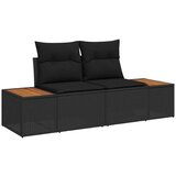 vidaXL 9-dijelni vrtni kauč set s jastučićima crni poli ratan | shoptok.hr