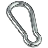 Karabin (Ø x Do: 6 x 60 mm, Nerjavno jeklo, Srebrna)