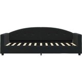  Dnevni krevet s madracem crni 80 x 200 cm baršunasti | shoptok.hr