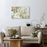  Slika - Retro Vintage Flowers in Delicate Cream and Green Colors 90x60 Standard | shoptok.hr