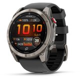 Garmin multisport GPS sat fēnix 8 Pro 51 mm AMOLED Sapphire, titanij, grafitno/crni silikonski remen | shoptok.hr