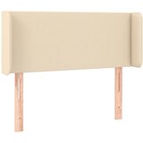 Maison Chic vzglavna omarica - nočna omarica - posteljna omarica z ušesi krem 83x16x78/88 cm blago, (21710683) | Shoptok.si