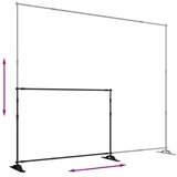  Stalak za pozadinu crni 305 x 243 cm čelični | shoptok.hr