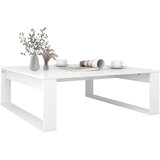  Stolić za kavu bijeli 100 x 100 x 35 cm od konstruiranog drva | shoptok.hr