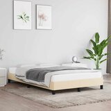  Okvir kreveta bez madraca krem 120x190 cm od tkanine | shoptok.hr