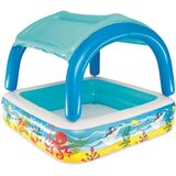 Bestway Otroški bazen s senčnikom Beach Buddy™, 140 x 140 x 114 cm - 1 k. | Shoptok.si