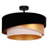  duolla - plafonski luster kobo 1xE27/15W/230V prečnik 45 cm crna/zlatna/krem | Eponuda.com