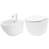 Rea CARLO MINI Tornado brez oboda Slim N+ Bidet CARLO MINI WC komplet | Shoptok.si