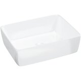 Maison Chic Umivalnik - Kopalna umivalnik - Lavabo bel 48x37x13 cm keramični pravokotni, (21684648) Cene