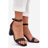 Boto Womens Heeled Sandals With Strap Black Fevenne | shoptok.hr