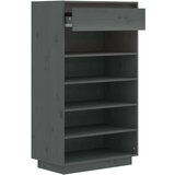 Ormarić za cipele sivi 60 x 34 x 105 cm od masivne borovine | shoptok.hr