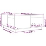  Stolić za kavu boja meda 80 x 81 x 36,5 cm od masivne borovine | shoptok.hr