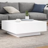  The Living Store Klubska mizica z LED lučkami bela 80x80x31 cm - Klubska Mizica, (21442466) Cene