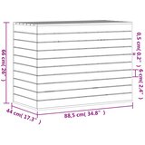  Košara za rublje 88,5x44x66 cm od masivne borovine | shoptok.hr