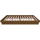  Okvir za krevet masivno drvo boja meda 135 x 190 cm bračni | shoptok.hr