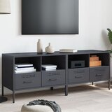  The Living Store TV omarica 2 kosa antracitna 68x39x50,5 cm valjano jeklo - TV Omarica, (21508267) Cene
