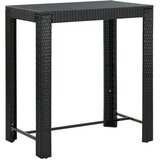 vidaXL Vrtni barski stol crni 100 x 60,5 x 110,5 cm od poliratana Cijene