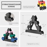  Stalak za bučice za aerobik za 3 para bučica/crni | Eponuda.com