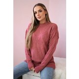 Kesi Pullover sweater with fashionable navy pink fabric | shoptok.hr