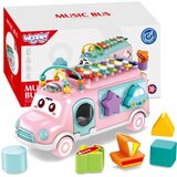 Woopie baby glazbeni auto sorter s činelama pink | shoptok.hr